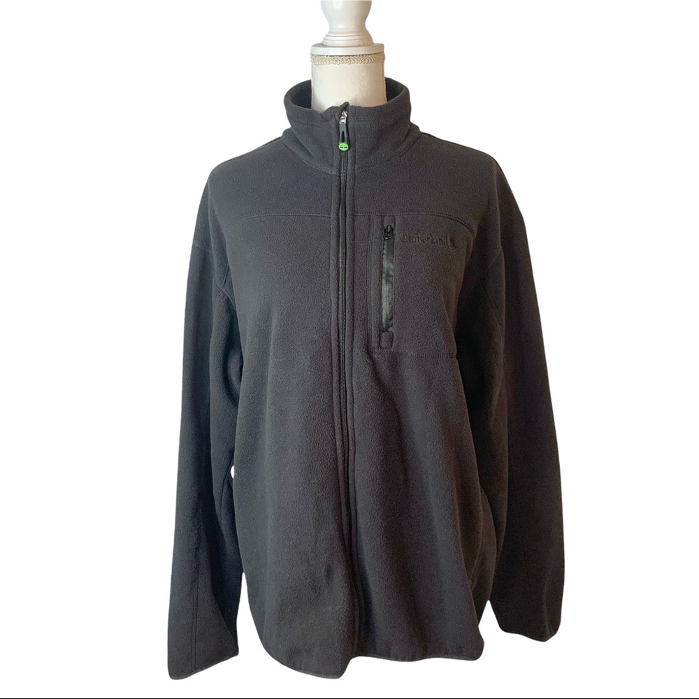 TIMBERLAND Bellamy River Fleece Black Full Zip Jacket Sz XL